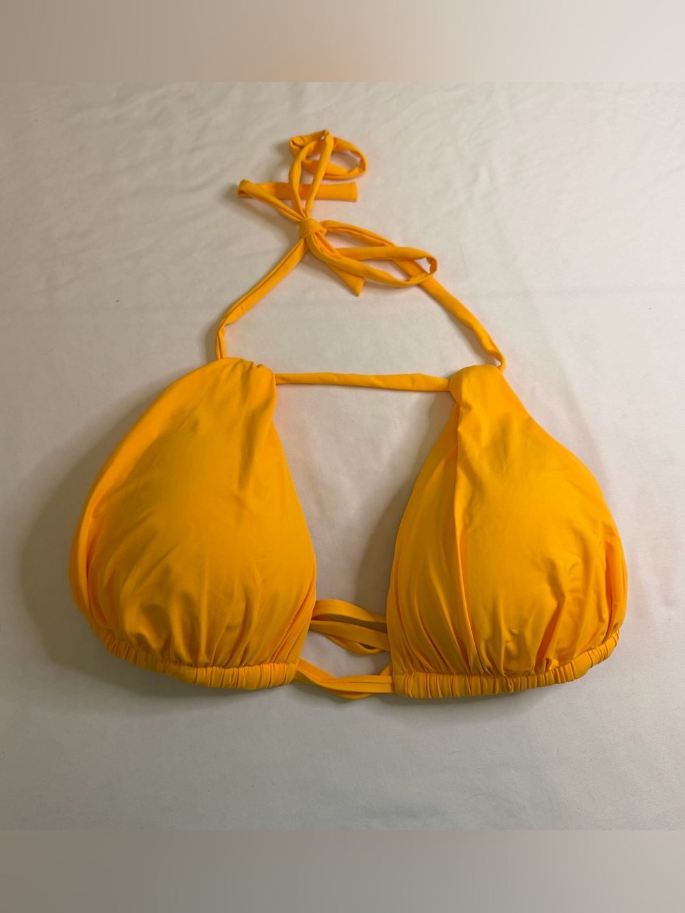 La Blanca Halter Bikini Top Women’s Size 16 Yellow Swim Top